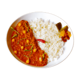 Simple Haleem with Plain Rice